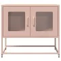 Mueble para TV acero laminado en frío rosa 68x39x60,5 cm de , Muebles TV - Ref: Foro24-853333, Precio: 72,45 €, Descuento: %