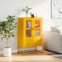 Aparador de acero amarillo mostaza 68x39x111,5 cm de , Aparadores - Ref: Foro24-853365, Precio: 145,96 €, Descuento: %