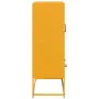 Aparador de acero amarillo mostaza 68x39x111,5 cm de , Aparadores - Ref: Foro24-853365, Precio: 145,96 €, Descuento: %