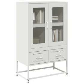Aparador de acero blanco 68x39x111,5 cm de , Aparadores - Ref: Foro24-853367, Precio: 145,96 €, Descuento: %