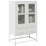 Aparador de acero blanco 68x39x111,5 cm de , Aparadores - Ref: Foro24-853367, Precio: 145,96 €, Descuento: %