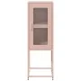 Aparador de acero laminado en frío rosa 36x39x107 cm de , Aparadores - Ref: Foro24-853399, Precio: 70,29 €, Descuento: %