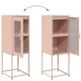 Aparador de acero laminado en frío rosa 36x39x107 cm de , Aparadores - Ref: Foro24-853399, Precio: 70,29 €, Descuento: %
