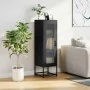 Kaltgewalzter schwarzer Stahlschrank 36x39x123 cm von , Sideboards - Ref: Foro24-853392, Preis: 90,10 €, Rabatt: %