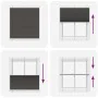 Estor Plisado negro 115x100 cm Tela Ancho 114,4 cm Poliéster de , Persianas y estores - Ref: Foro24-4015129, Precio: 18,97 €,...