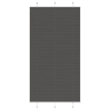 Estor Plisado negro 110x200 cm Tela Ancho 109,4 cm Poliéster de , Persianas y estores - Ref: Foro24-4015162, Precio: 27,15 €,...