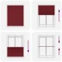 Estor Plisado rojo burdeos 110x100 cm Tela Ancho 109,4 cm de , Persianas y estores - Ref: Foro24-4015230, Precio: 24,44 €, De...