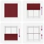 Estor Plisado rojo burdeos 120x100 cm Tela Ancho 119,4 cm de , Persianas y estores - Ref: Foro24-4015232, Precio: 17,23 €, De...