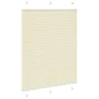Estor Plisado crema 110x150 cm Tela Ancho 109,4 cm Poliéster de , Persianas y estores - Ref: Foro24-4015298, Precio: 22,74 €,...