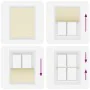 Estor Plisado crema 110x150 cm Tela Ancho 109,4 cm Poliéster de , Persianas y estores - Ref: Foro24-4015298, Precio: 22,74 €,...
