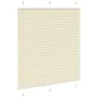 Estor Plisado crema 120x150 cm Tela Ancho 119,4 cm Poliéster de , Persianas y estores - Ref: Foro24-4015300, Precio: 23,45 €,...