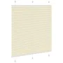 Estor Plisado crema 120x150 cm Tela Ancho 119,4 cm Poliéster de , Persianas y estores - Ref: Foro24-4015300, Precio: 23,45 €,...