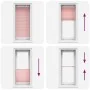 Estor Plisado rosa 65x100 cm Tela Ancho 64,4 cm Poliéster de , Persianas y estores - Ref: Foro24-4015425, Precio: 18,60 €, De...