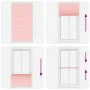 Estor Plisado rosa 105x200 cm Tela Ancho 104,4 cm Poliéster de , Persianas y estores - Ref: Foro24-4015467, Precio: 26,68 €, ...