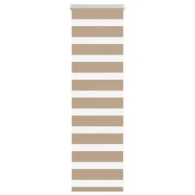 Estor cebra marrón arena tejido ancho 45,9 cm poliéster de , Persianas y estores - Ref: Foro24-4014511, Precio: 19,47 €, Desc...