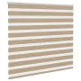 Estor cebra marrón arena tejido ancho 150,9 cm poliéster de , Persianas y estores - Ref: Foro24-4014532, Precio: 25,23 €, Des...