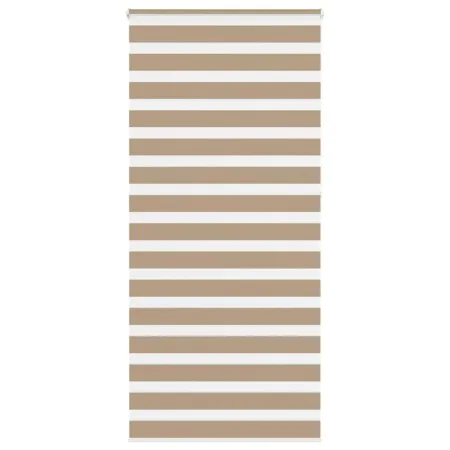 Estor cebra marrón arena tejido ancho 105,9 cm poliéster de , Persianas y estores - Ref: Foro24-4014601, Precio: 30,56 €, Des...