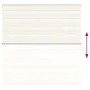 Estor cebra beige mármol tejido ancho 140,9 cm poliéster de , Persianas y estores - Ref: Foro24-4014634, Precio: 22,61 €, Des...
