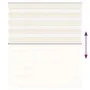 Estor cebra beige mármol tejido ancho 115,9 cm poliéster de , Persianas y estores - Ref: Foro24-4014629, Precio: 22,41 €, Des...