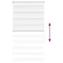 Estor cebra blanco 85x150 cm tejido ancho 80,9 cm poliéster de , Persianas y estores - Ref: Foro24-4014752, Precio: 19,12 €, ...