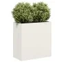 Jardinera de acero laminado en frío blanco 80x40x80 cm de , Maceteros y jardineras - Ref: Foro24-860711, Precio: 121,67 €, De...