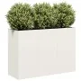 Jardinera de acero laminado en frío blanco 120x40x80 cm de , Maceteros y jardineras - Ref: Foro24-860718, Precio: 159,85 €, D...
