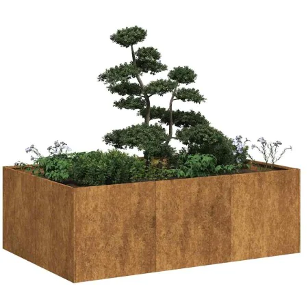 Jardinera oxidada 120x80x40 cm acero corten de , Maceteros y jardineras - Ref: Foro24-860751, Precio: 78,67 €, Descuento: %