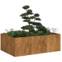 Jardinera oxidada 120x80x40 cm acero corten de , Maceteros y jardineras - Ref: Foro24-860751, Precio: 78,67 €, Descuento: %