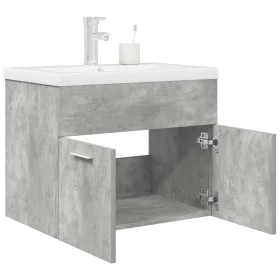 Mueble de baño con lavabo incorporado y grifo gris hormigón de , Muebles de baño - Ref: Foro24-3324889, Precio: 185,41 €, Des...
