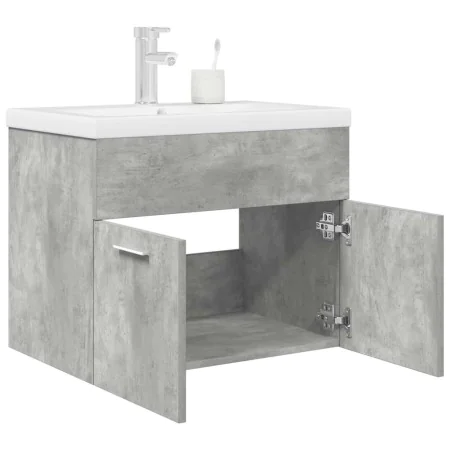 Mueble de baño con lavabo incorporado y grifo gris hormigón de , Muebles de baño - Ref: Foro24-3324889, Precio: 185,41 €, Des...
