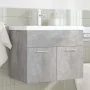 Mueble de baño con lavabo incorporado y grifo gris hormigón de , Muebles de baño - Ref: Foro24-3324889, Precio: 185,41 €, Des...