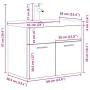 Mueble de baño con lavabo incorporado y grifo gris hormigón de , Muebles de baño - Ref: Foro24-3324889, Precio: 185,41 €, Des...
