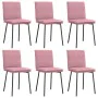 Esstischstühle, 6 Stück, rosa Samt von , Essstühle - Ref: Foro24-3315618, Preis: 261,07 €, Rabatt: %