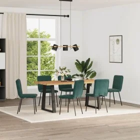 Esstischstühle, 6 Stück, dunkelgrüner Samt von , Essstühle - Ref: Foro24-3315581, Preis: 247,36 €, Rabatt: %