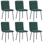 Esstischstühle, 6 Stück, dunkelgrüner Samt von , Essstühle - Ref: Foro24-3315581, Preis: 247,36 €, Rabatt: %