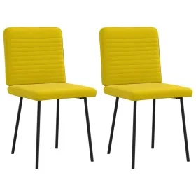 Sillas de comedor 2 unidades terciopelo amarillo de , Sillas de comedor - Ref: Foro24-4101140, Precio: 87,82 €, Descuento: %