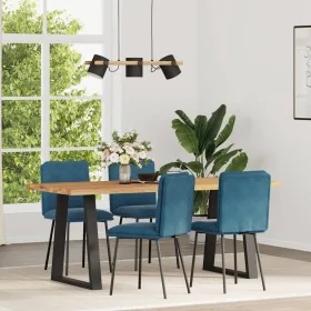 Sillas de comedor 4 unidades terciopelo azul de , Sillas de comedor - Ref: Foro24-3315419, Precio: 169,90 €, Descuento: %