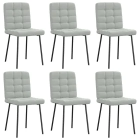Sillas de comedor giratorias 6 uds terciopelo gris claro de , Sillas de comedor - Ref: Foro24-3315450, Precio: 254,86 €, Desc...