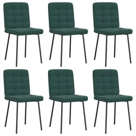 Esstischstühle, 6 Stück, dunkelgrüner Samt von , Essstühle - Ref: Foro24-3315452, Preis: 256,59 €, Rabatt: %