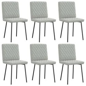 Sillas de comedor giratorias 6 uds terciopelo gris claro de , Sillas de comedor - Ref: Foro24-3315473, Precio: 248,04 €, Desc...