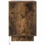 Smoked oak bedside table with LED lights 38x34x50 cm by , Nightstands - Ref: Foro24-861273, Price: 46,89 €, Discount: %