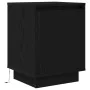 Mesilla de noche con luces LED negra 38x34x50 cm de , Mesitas de noche - Ref: Foro24-861267, Precio: 50,52 €, Descuento: %