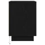 Mesilla de noche con luces LED negra 38x34x50 cm de , Mesitas de noche - Ref: Foro24-861267, Precio: 50,52 €, Descuento: %