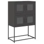 Aparador de acero negro 68x39x107 cm de , Aparadores - Ref: Foro24-853344, Precio: 95,31 €, Descuento: %