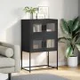 Aparador de acero negro 68x39x107 cm de , Aparadores - Ref: Foro24-853344, Precio: 95,31 €, Descuento: %