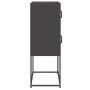 Aparador de acero negro 68x39x107 cm de , Aparadores - Ref: Foro24-853344, Precio: 95,31 €, Descuento: %