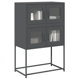 Aparador de acero gris antracita 68x39x107 cm de , Aparadores - Ref: Foro24-853346, Precio: 100,58 €, Descuento: %
