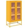 Mustard yellow steel sideboard 68x39x123 cm by , Sideboards - Ref: Foro24-853359, Price: 143,49 €, Discount: %