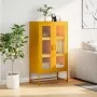 Mustard yellow steel sideboard 68x39x123 cm by , Sideboards - Ref: Foro24-853359, Price: 143,49 €, Discount: %