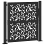 Garden gate design with black steel leaf 105x106 cm by , garden gates - Ref: Foro24-4100959, Price: 160,74 €, Discount: %